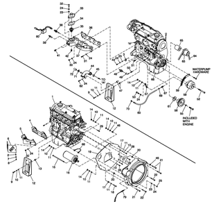 Engine Common Parts 1.5l Cpl Diagram and Parts List for 0052110 (4281087 - 4303052)(2005) Generac Generator