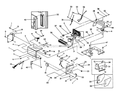 Control Panel Diagram and Parts List for AIR-COOLEDGEN  Generac Generator