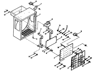 Voltage-Phase Selector Board Diagram and Parts List for 9303-7  Generac Generator