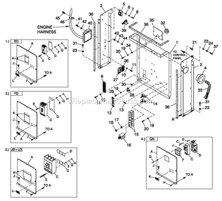 Cpl C2 And C4 Flex Hsb (3) Diagram and Parts List for QT06030KNAN (4939531)(2008) Generac Generator