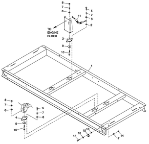 Ev Mounting Base 1.6l Diagram and Parts List for QT02516GVSN (4419095 - 4525946)(2006) Generac Generator