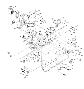 Control Panel Diagram and Parts List for 6981-0  Generac Generator