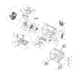 Fig-0 Diagram and Parts List for G0057900  Generac Generator