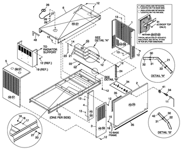 Ev Encl 3.9l C4 Diagram and Parts List for QT07039AVSN (4166739 - 4225329)(2005) Generac Generator