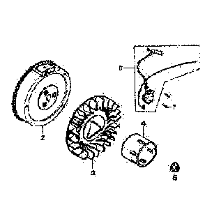 Ignition Diagram and Parts List for 5941-1  Generac Generator