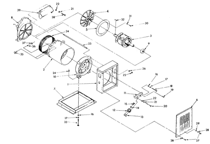 Generator Diagram and Parts List for 9566-0  Generac Generator