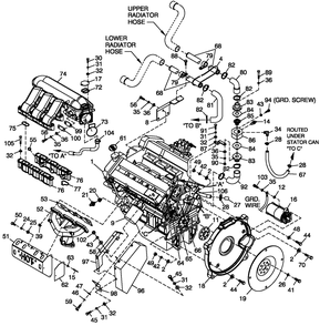 Engine Common Parts Diagram and Parts List for BT06030AVSN (4506V20496 - 4606V21098)(2006) Generac Generator