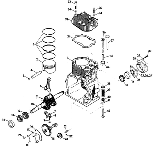 Part Location Diagram of 36678 Generac Shaft - Comp. Rel.