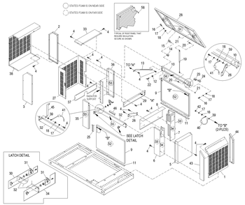 Ev Encl Aco 3.9l Hsb Al Diagram and Parts List for 0050120 (3844420)(2004) Generac Generator