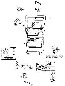 V-twin engine Diagram and Parts List for 9011-1  Generac Generator