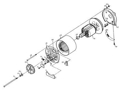 Part Location Diagram of 50159 Generac Bolt, Rotor