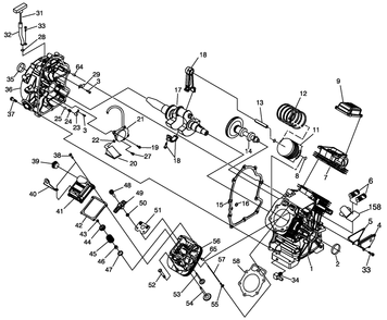 Engine 9 Diagram and Parts List for 0052470 (4913782 - 4933931)(2007) Generac Generator