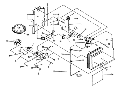 Carburetor Diagram and Parts List for 9677-3  Generac Generator