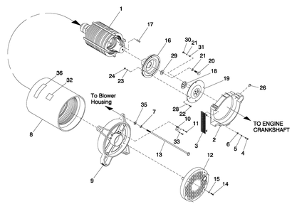 Fuel System Diagram and Parts List for 0047230 (3686341)(2014) Generac Generator
