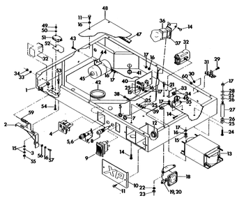 Blower Shroud Diagram and Parts List for 6121-1  Generac Generator