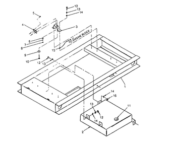 Mounting Base Diagram and Parts List for 9172-2  Generac Generator