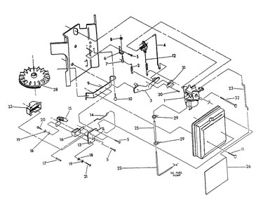 Carburetor Diagram and Parts List for 9600-0  Generac Generator