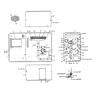 Control Panel Diagram and Parts List for 9301-2  Generac Generator