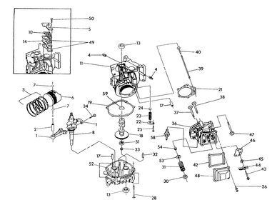 Long Block Diagram and Parts List for 0661-5  Generac Generator