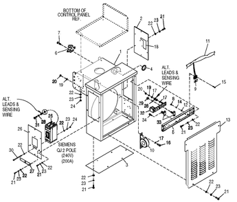 Connection Box Diagram and Parts List for 0049142 (3804527 - 3808841)(2003) Generac Generator