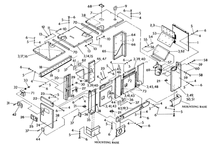 Compartment Diagram and Parts List for 9336-3  Generac Generator