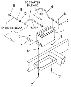 Part Location Diagram of 59473 Generac Battery Holddown