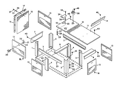 Compartment Diagram and Parts List for 9300-4  Generac Generator