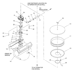 Carburetor - Drawing 2 Diagram and Parts List for 4626-0  Generac Generator