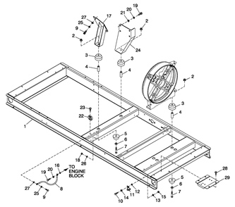 Ev M0unting Base 60kw Diagram and Parts List for CT06030ANAN (1907V23210 - 4807V25565)(2007) Generac Generator