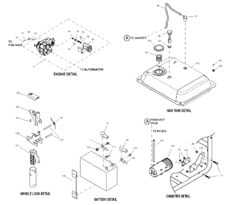 Ev Generator 410 Port Xp Carb (0j2387) Diagram and Parts List for XP8000 (8543078 - 8578539)(2013) Generac Generator