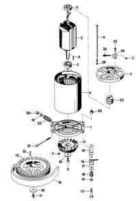 Alternator Diagram and Parts List for 6120-1  Generac Generator