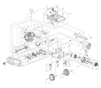 Fig-0 Diagram and Parts List for G0066720 RS5500 Generac Generator