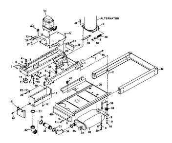 Mounting Base (Part 1) Diagram and Parts List for 6273-3  Generac Generator