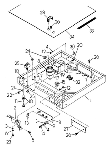 Blower Shroud Diagram and Parts List for 6245-4  Generac Generator