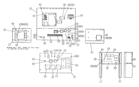 Control Panel Diagram and Parts List for 0755-5  Generac Generator