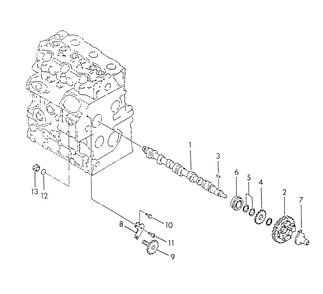 Camshaft Diagram and Parts List for 9318-0  Generac Generator