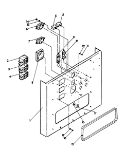 A-C Panel (Part 1) Diagram and Parts List for 9106-0  Generac Generator