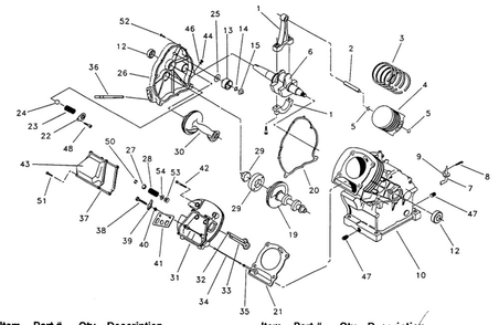 Part Location Diagram of 21713A Generac Gasket