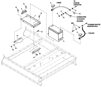 Ev Battery 27f Gear Box 1 Diagram and Parts List for ET10068GVAC (6736177 - 9116450)(2014) Generac Generator