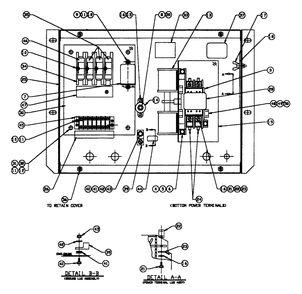 Transfer Switch Diagram and Parts List for 0845-2  Generac Generator