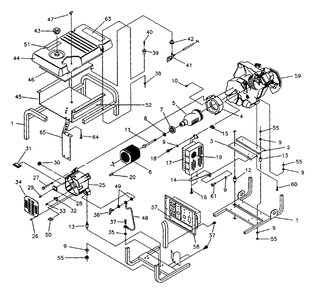 Generator Diagram and Parts List for MC5500 (9803-3)(9803-3) Generac Generator
