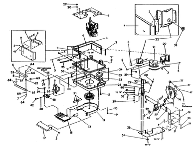 Lp Engine Sheet Metal Diagram and Parts List for 0941-0  Generac Generator