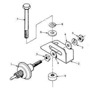 Mechanical Dashpot Diagram and Parts List for 9303-4  Generac Generator