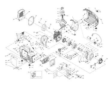 Fig-0 Diagram and Parts List for G0057923 IX1600 Generac Generator