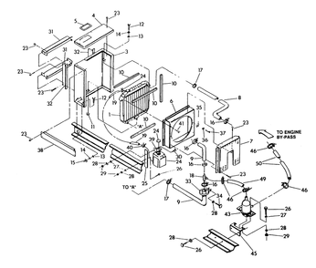 Radiator 2 Diagram and Parts List for 9706-0  Generac Generator