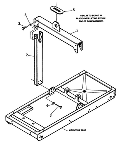 Center Lift Diagram and Parts List for 9469-3  Generac Generator