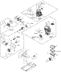 Generator Diagram and Parts List for 0062600 (8361598 - 9007839)(2014) Generac Generator