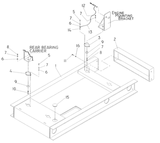 Part Location Diagram of A4874 Generac Base, Mounting