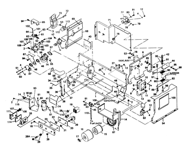 Part Location Diagram of 40754 Generac Circuit Breaker, 50 Amp.