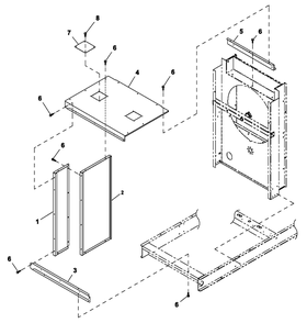 Coolsys/Fan Drive 5.4l And 4.6l Cp Diagram and Parts List for QT08054ANSNA (5981037 - 5981038)(2010) Generac Generator